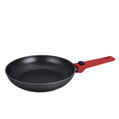 Infito 11 in. Aluminum Nonstick Frying Pan in Black