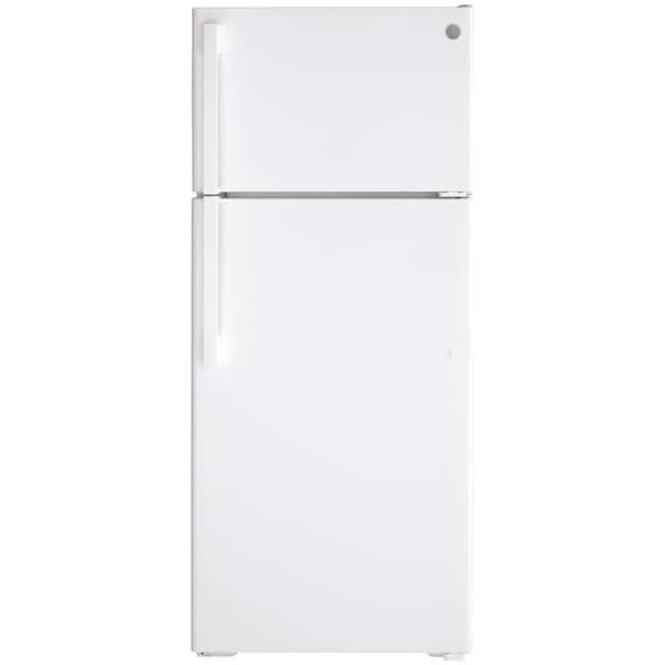 GE 17.5 cu. ft. Top Freezer Refrigerator in White