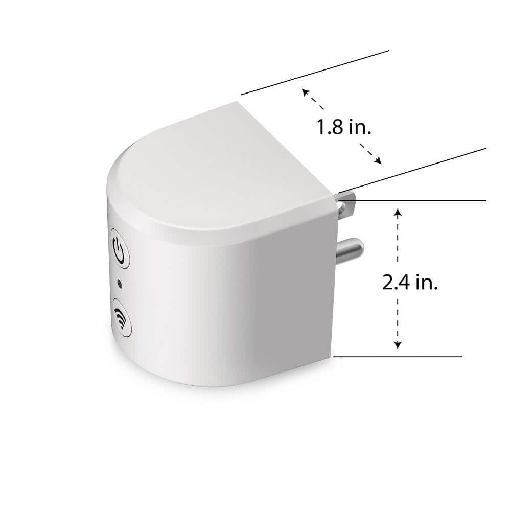 Feit White Wireless Smart Wi-Fi Bridge with Alexa and Google Assistant