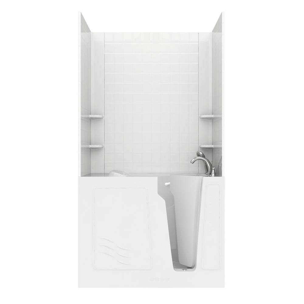 NOVA Heated Rampart 4.4 ft. Walk-in Non-Whirlpool Bathtub with 4 in. Tile E