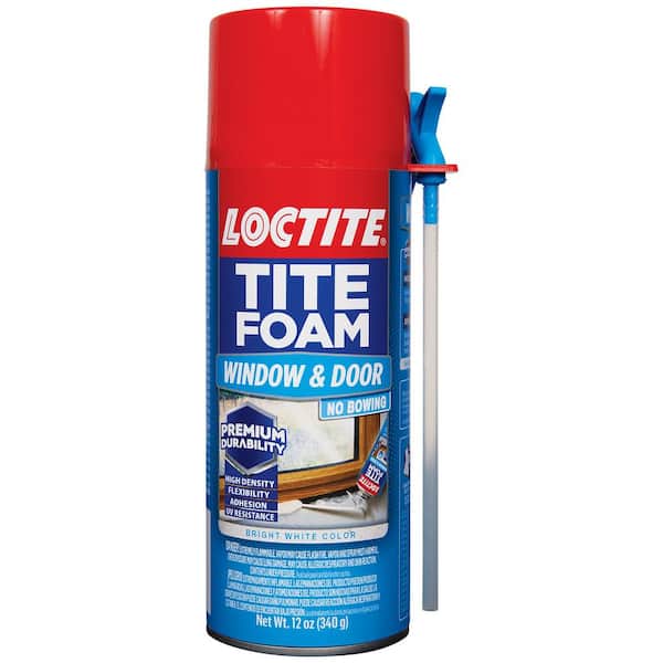 Tite Foam Windows and Doors Spray Foam, Bright White, 12 oz. Can, Insulating Spray Foam Sealant (VOC)