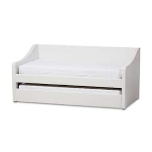 Baxton Studio Camino Contemporary White Faux Leather Upholstered