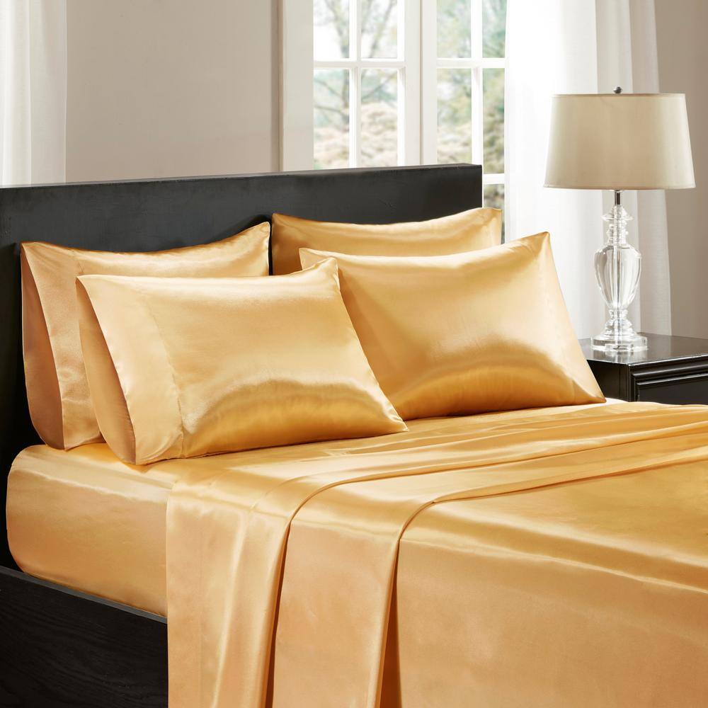 cal king satin sheet set