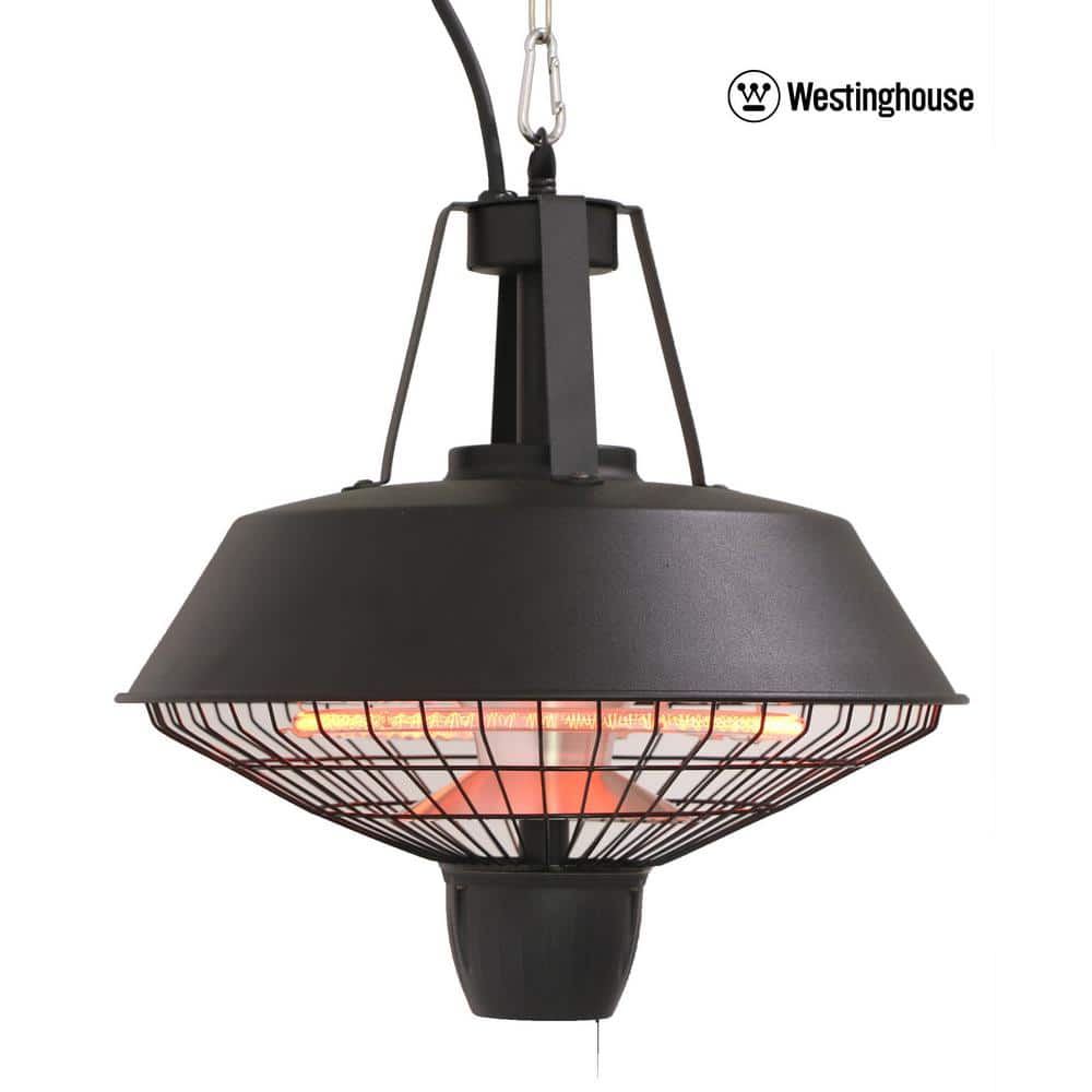 Black Infrared Electric Hanging Outdoor Heater with Aluminum and Steel