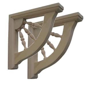 1-1/2 in. x 7 in. x 7 in. Wood Spindle Bracket (2-Pack)