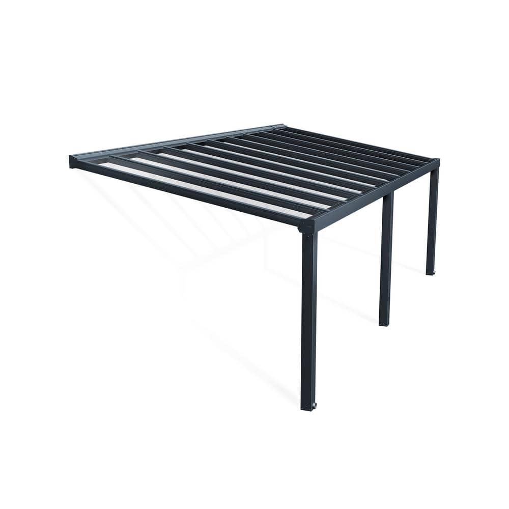 Stockholm 11 ft. x 24 ft. Gray/Clear Aluminum Patio Cover price history on PriceWatchPro