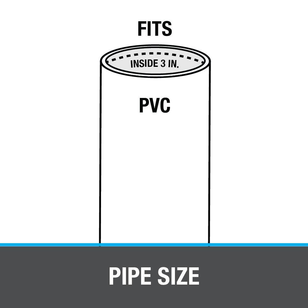 White Round PVC Snap-In Floor Drain with Strainer