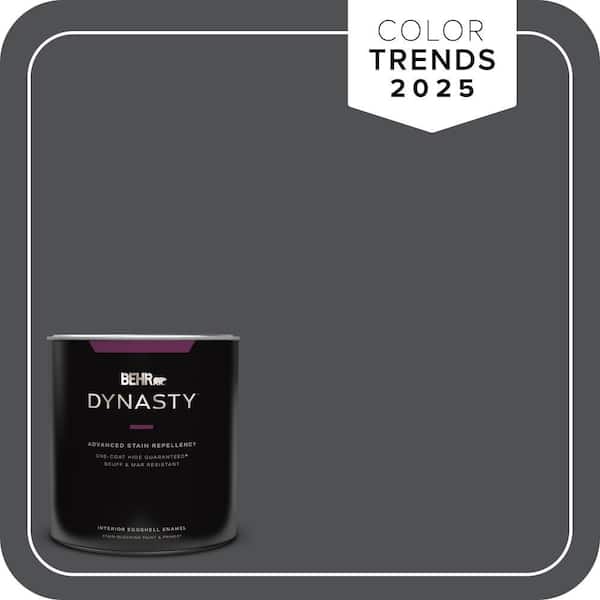 BEHR DYNASTY 1 qt. #PPU18-01 Cracked Pepper One-Coat Hide Eggshell Enamel Interior Stain-Blocking Paint & Primer