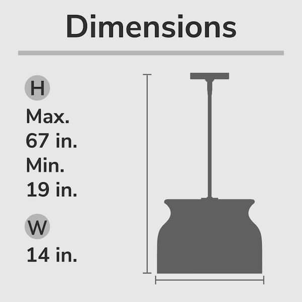 Hunter - Harlowe 60-Watt 1 Light Luxe Gold Shaded Pendant Light with Cased White Glass Shade, No Bulb Included