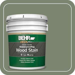 5 gal. #SC-126 Woodland Green Solid Color Waterproofing Exterior Wood Stain