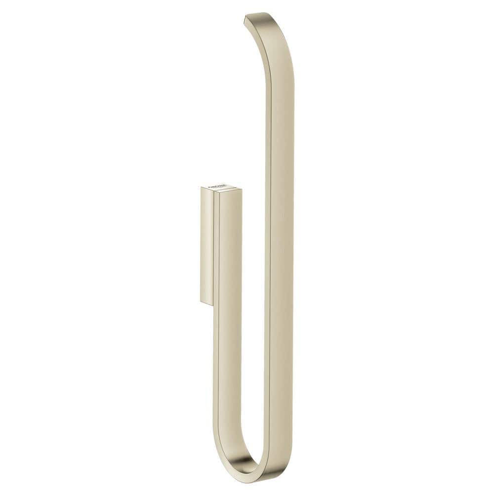 Brushed Nickel Vertical Wall Mount Toilet Paper Holder