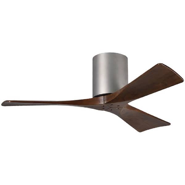 Atlas Irene 42 in. Indoor/Outdoor Brushed Nickel Ceiling Fan with Remote Control and Wall Control