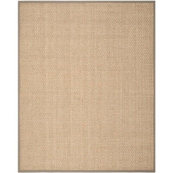 SAFAVIEH Natural Fiber Beige/Gray 10 ft. x 14 ft. Border Area Rug