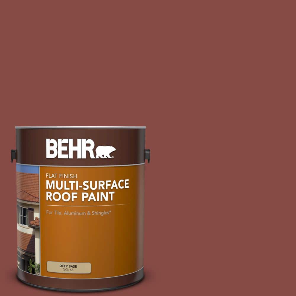 1 gal. #PPU2-18 Spice Flat Multi-Surface Exterior Roof Paint