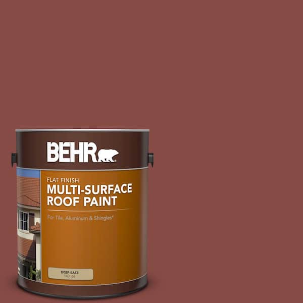 1 gal. #PPU2-18 Spice Flat Multi-Surface Exterior Roof Paint