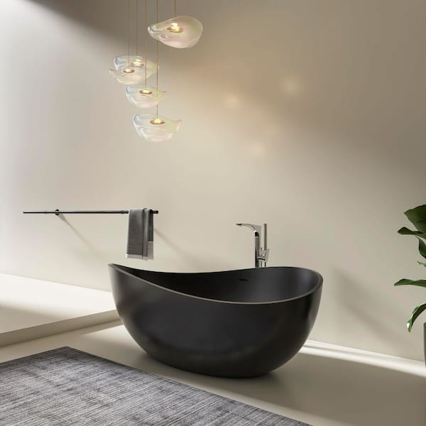 Xspracer Wave 63 in. x 37 in. Solid Surface Stone Resin