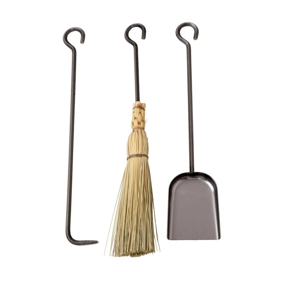 3-Piece Long Fireplace Tools in Hammered Steel price history on PriceWatchPro