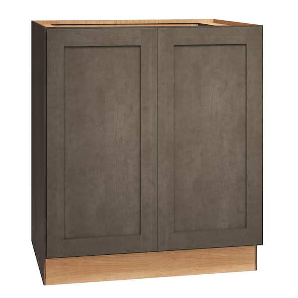 QuickShip Cottage 30 in. W x 24 in. D x 34.5 in. H Assembled Plywood Full Height Door Base Kitchen Cabinet in Fieldstone