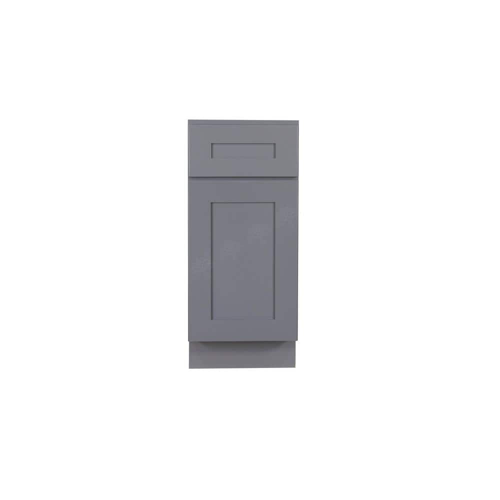 Lancaster Gray Plywood Shaker Stock Assembled Base Kitchen Cabinet 15 in. W x 34.5 in. H x 24 in. D price history on PriceWatchPro