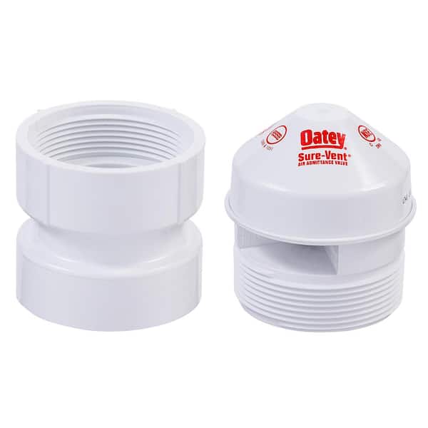 Oatey Sure-Vent 1-1/2 in. x 2 in. PVC Air Admittance Valve with