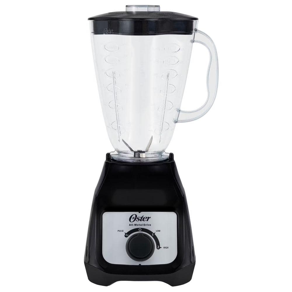Black 6-Cup BPA-Free Plastic 3-Speed Blender