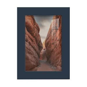 Modern 4 in. x 6 in. Dark Blue Picture Frame