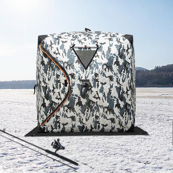 2-Person Portable Ice Fishing Tent Portable Ice Fishing Shelter with Carrying Bag