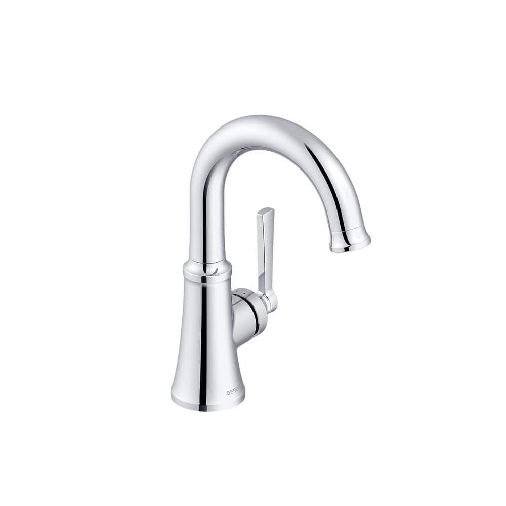 Northerly Single Handle Single Hole Bathroom Faucet with Deckplate and 50/50 Touch Down Drain Included in Chrome price history on PriceWatchPro