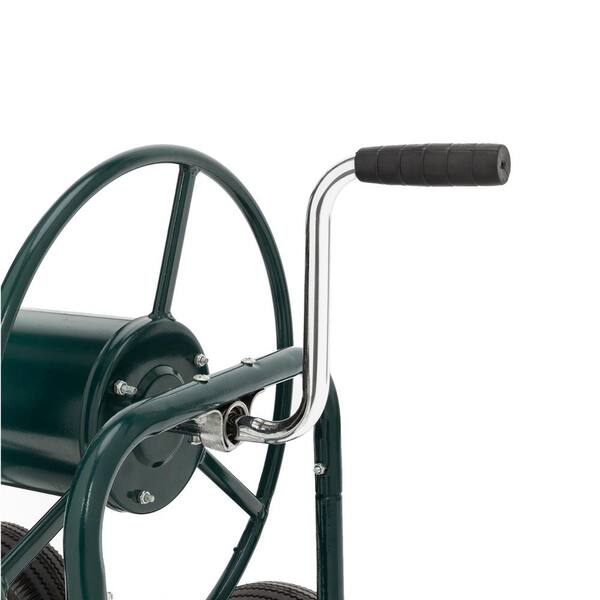 BACKYARD EXPRESSIONS PATIO · HOME · GARDEN Hammertone Finish Heavy-Duty 4  Wheel Rolling Hose Reel - 225 ft. Hose Capacity - Flat Free Tires 908196 -  The Home Depot