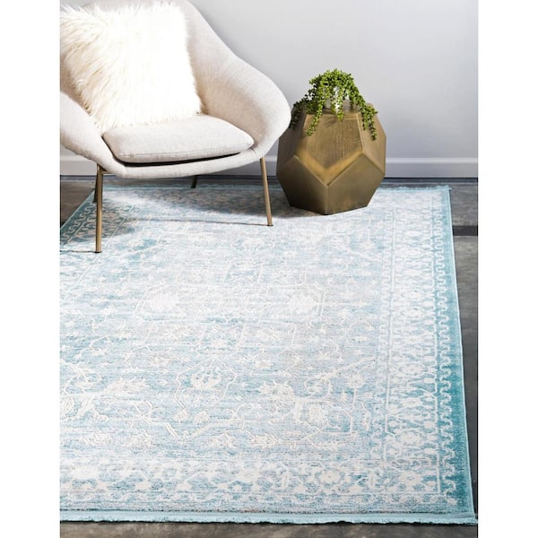 New Classical Olympia Blue 5' 0 x 8' 0 Area Rug