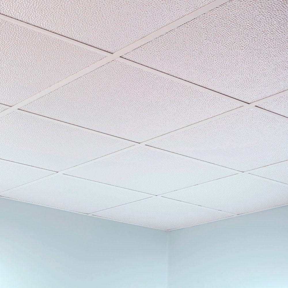 Gloss White 24" x 24" Vinyl Ceiling Tiles