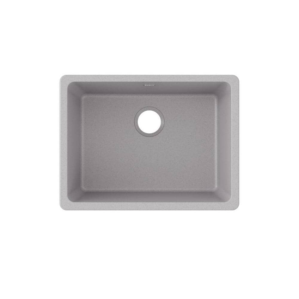 Elkay Quartz Classic 25 in. Undermount Single Bowl Greystone