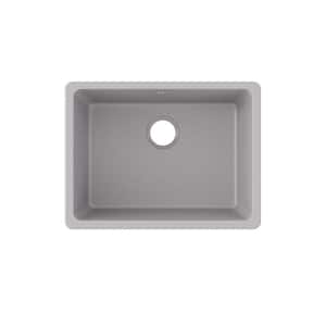 Quartz Classic  25in. Undermount 1 Bowl  Greystone Granite/Quartz Composite Sink Only and No Accessories