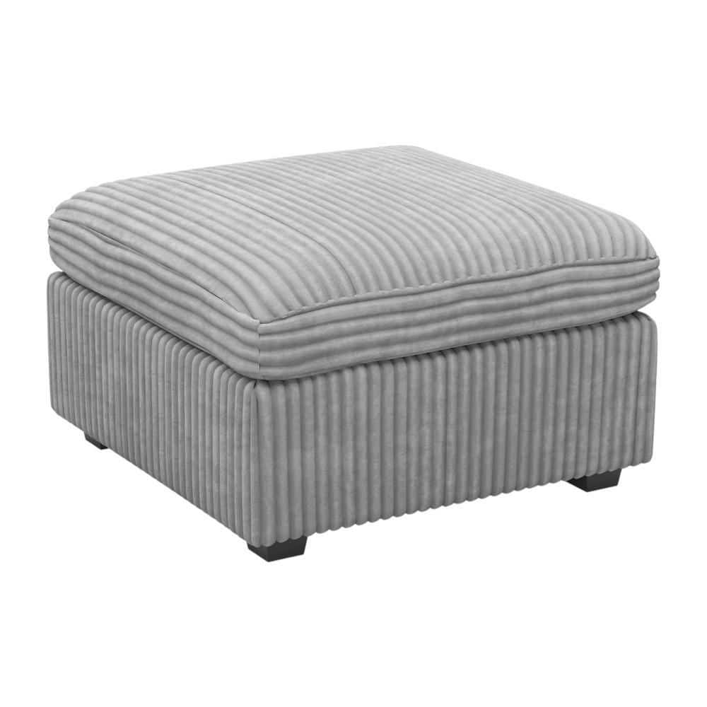 Corduroy Square Storage Ottoman Large Ottoman price history on PriceWatchPro