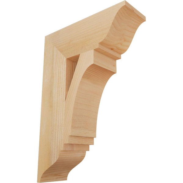 Ekena Millwork 6 in. x 26 in. x 18 in. Douglas Fir Imperial Traditional Rough Sawn Bracket