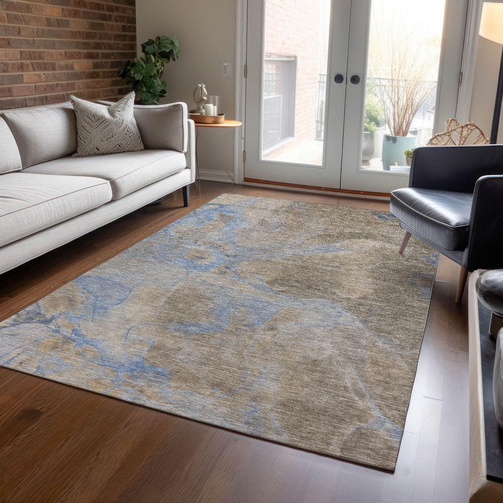 Chantille Machine Washable Indoor/Outdoor Abstract ACN1781 Taupe 5 ft. x 7 ft. 6 in. Area Rug price history on PriceWatchPro