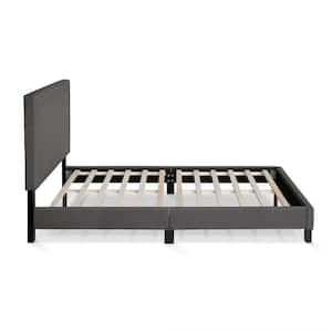 Laval Stone Full Double Row Nail Head Bed Frame