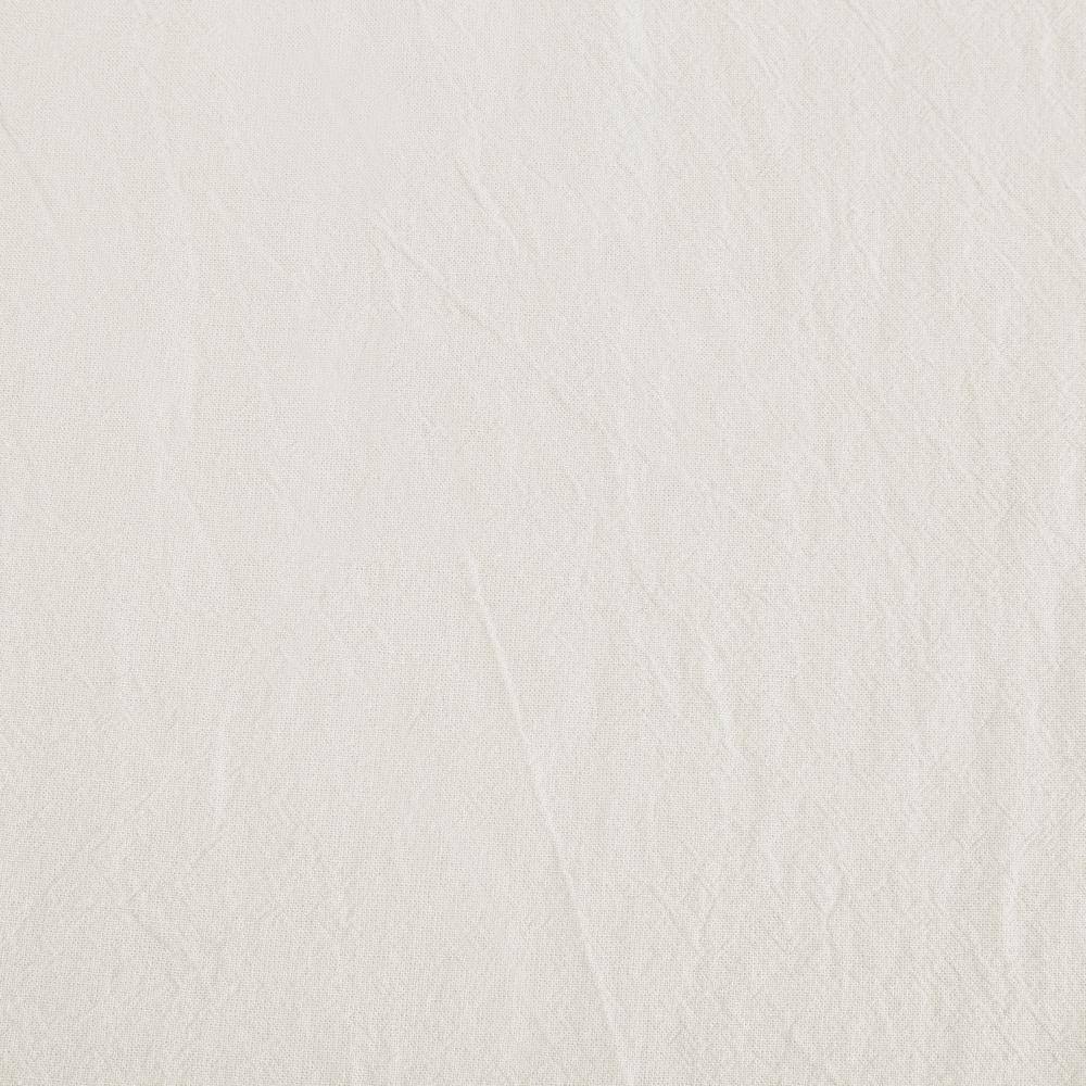 Ivory Light-Filtering Cotton Twist Tab Curtain Panel
