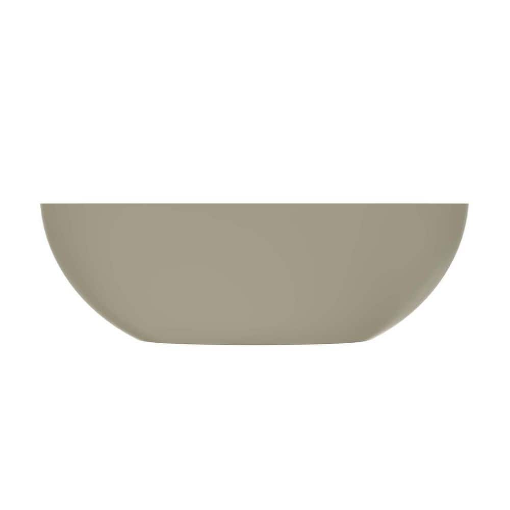 67 in. x 29.5 in. Matte Khaki Solid Surface Artificial Soaking Bathtub-Freestanding, Heavy Duty, Mold & Mildew Resistant price history on PriceWatchPro