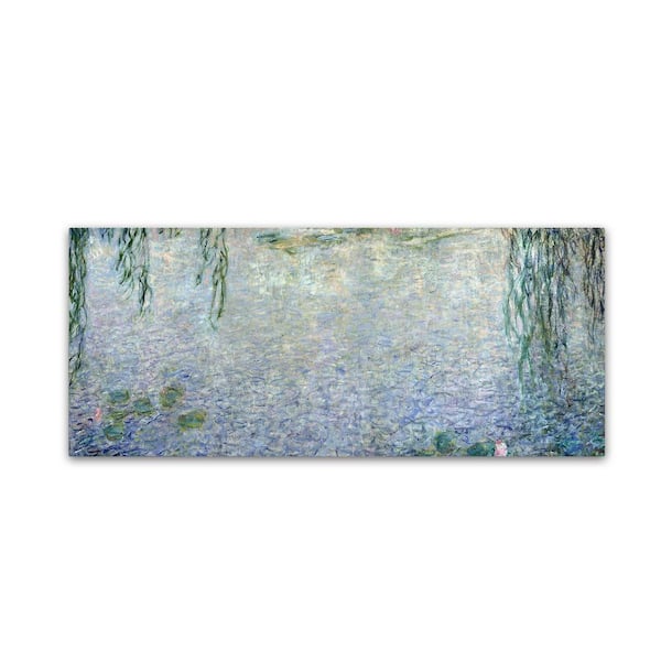 Trademark Fine Art 20 in. x 47 in. Water Lilies Morning II Canvas Art