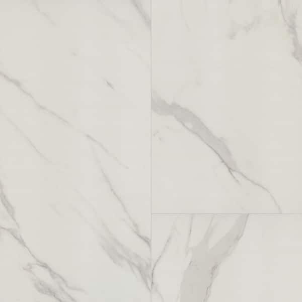 Voyager Blanco 24 in. x 48 in. Matte Porcelain Marble Look Floor and Wall Tile (15.32 sq. ft./Case)