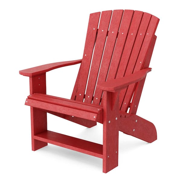 Wildridge Heritage Cardinal Red Plastic Outdoor Adirondack Chair