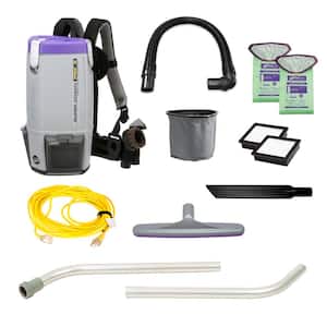Super Coach Pro 6, 6 Qt. Corded Gray Backpack Vacuum Cleaner with Xover Floor Tool, 2pc. Wand, 3 Replaceable Filters