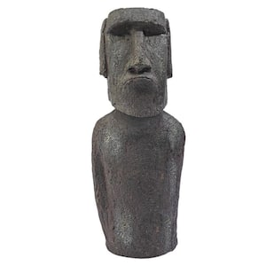 16 in. H Easter Island Ahu Akivi Moai Monolith Small Garden Statue