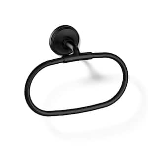 KOHLER Paces Matte Black Bathroom Faucet, Towel Ring, Toilet Paper ...