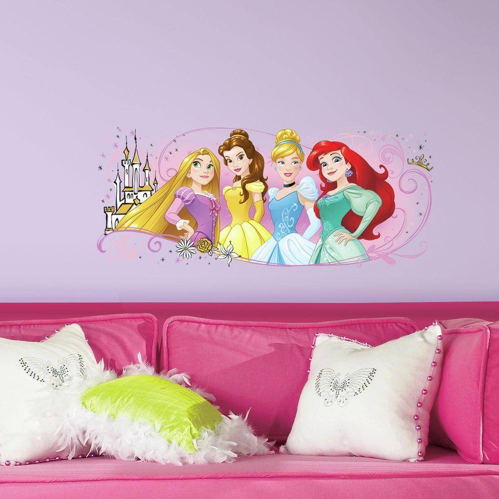 RoomMates 5 In. X 19 In. Disney Princess Friendship Adventures 1-Piece ...