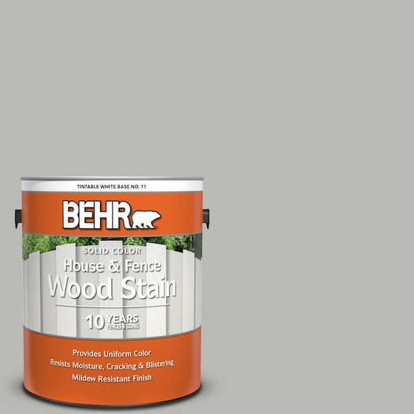 BEHR 1 gal. #N380-3 Weathered Moss Solid Color House and Fence Exterior Wood Stain
