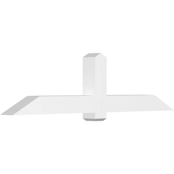 Ekena Millwork Eugene 84 in. W x 21 in. H x 6 in. D Signature Polyurethane Bracket