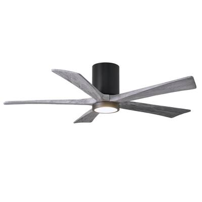 Atlas Irene 60 In Indoor Outdoor Matte Black Ceiling Fan With Remote Control And Wall Control Ir5h Bk Bw 60 The Home Depot