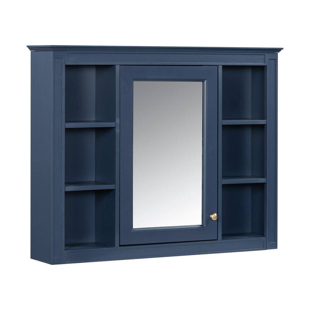 MS 35.03 in. W x 27.5 in. H Rectangular MDF Medicine Cabinet with Mirror, Blue price history on PriceWatchPro